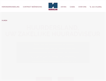Tablet Screenshot of huurdersland.nl